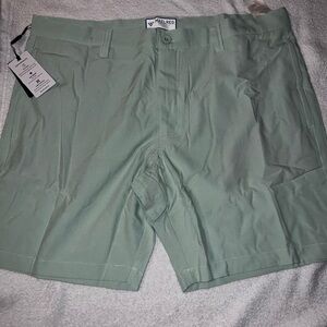 Men's Green Golf Shorts